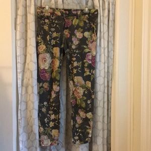 Forever 21 Floral Print Jeans